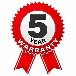 5 Year Warranty